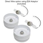 Commercial Electric 5 in. White LED Spin Light Flush Mount Ceiling Light, 600 Lumens, 4000K Bright White – Closet, Basement, Utility (2-Pack) (54692141)