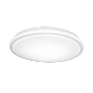 Commercial Electric 12 in. Low Profile LED Flush Mount Light Fixture - 1100 Lumens, Dimmable, 3000K/4000K/5000K for Hallway, Stairwell, and Closet (564481111)