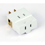 Commercial Electric3-Outlet 15 Amp Cube Wall Tap ( LA-20)