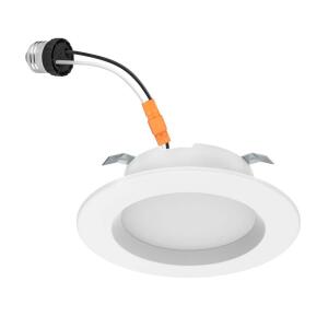 Commercial Electric 4-Pack Integrated LED Recessed Retrofit Light Trim with Selectable Color Temperature (4 in.) (NS01dA09ER2-259)