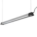 Commercial Electric40 in. 3000 Lumens Plug-in Motion Sensing Integrated LED Linkable Shop Light 120 Volt 4000K Black Brushed Nickel (55701191)