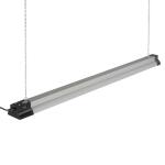 Commercial Electric40 in. 3000 Lumens Plug-in Motion Sensing Integrated LED Linkable Shop Light 120 Volt 4000K Black Brushed Nickel (55701191)