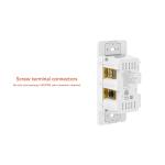 Commercial Electric 15 Amp Single-Pole White Smart Paddle Dimmer Light Switch - 1 Pack