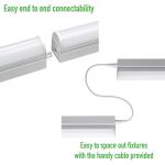 Commercial Electric4 ft LED Garage Workshop Ceiling Strip Light Plug-In or Hardwire 1800 Lumens Power & Linking Cord 4000K Bright White (54261141)