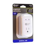 Commercial Electric1-Outlet Wall Mounted Surge Protector, White( LA-9A-17)