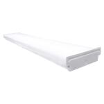 Commercial Electric4 ft. 5600 Lumens Square Lens Integrated LED White Wrap Light, 4000K (2-Light) (WR484056LSL)