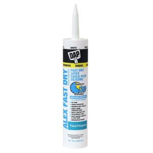 DAPAlex Fast Dry 10.1 oz. White Acrylic Latex Plus Silicone Caulk (18425)