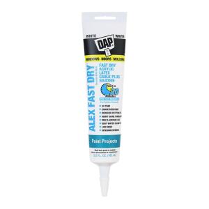 DAPAlex Fast Dry 5.5 oz. White Acrylic Latex Plus Silicone Caulk (18436)