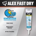 DAPAlex Fast Dry 5.5 oz. White Acrylic Latex Plus Silicone Caulk (18436)