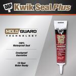 DAP Kwik Seal Plus 5.5 oz. White Kitchen and Bath Premium Kitchen and Bath Siliconized Caulk (18872)