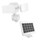 Defiant180° White Motion Sensor Solar Powered Outdoor 2-Head LED Security Flood Light 1000 Lumens (DFI-0654-WH)