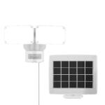 Defiant180° White Motion Sensor Solar Powered Outdoor 2-Head LED Security Flood Light 1000 Lumens (DFI-0654-WH)