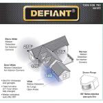 Defiant180° White Motion Sensor Solar Powered Outdoor 2-Head LED Security Flood Light 1000 Lumens (DFI-0654-WH)