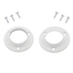 Everbilt1-3/8 in. White Metal Pole Sockets (2-Pack) (15310)