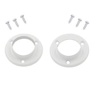 Everbilt1-3/8 in. White Metal Pole Sockets (2-Pack) (15310)