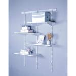 Everbilt14.5 in. Heavy Duty Steel Shelf Track Bracket for Wood Shelving - White (91221)