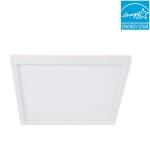 Feit Electric10.5-Watt Integrated LED Flush Mount 7.5 in. White Square Dimmable Flat Panel Ceiling with Color Change 5CCT (74208/6WYCA)