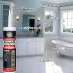 GEPaintable Silicone Supreme 9.5 oz. White Kitchen and Bath Caulk (2709113)