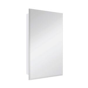 Glacier Bay 16 in. W x 26 in. H Rectangular Wood Composite Medicine Cabinet with Mirror (45406)