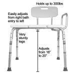 Glacier Bay Tub Transfer Bench And Bath Adjustable Seat