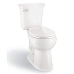 Glacier Bay Power Flush 1.28 GPF Round Toilet, 12" Rough-In, White