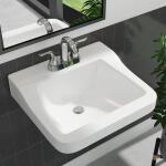 Glacier Bay WhiteAragon 19 in. Rectangular Vitreous China Bathroom Sink