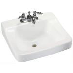 Glacier Bay WhiteAragon 19 in. Rectangular Vitreous China Bathroom Sink