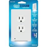 GLOCOVERWhite 1-Gang Duplex Outlet Wall Plate with Built-In Nightlight - GC-CCDO-W