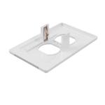 GLOCOVERWhite 1-Gang Duplex Outlet Wall Plate with Built-In Nightlight - GC-CCDO-W