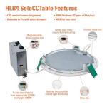 HALO HLB 8 in. Adjustable CCT Dimmable Canless IC Rated Indoor/Outdoor Integrated LED Recessed Light Kit (HLB8169FS1EMWR)