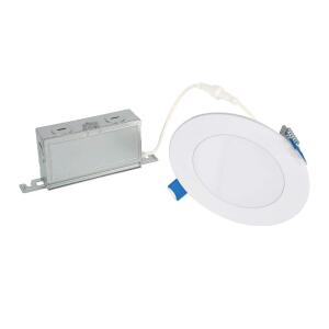 HALO HLBSL 4 in. Canless Integrated LED, 600 Lumens, 5CCT, White (HLBSL406FS5)