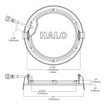 HALO HLBSL6 6 in. Dimmable Adjustable CCT Canless IC Rated Integrated LED Recessed Light Kit (4-Pack) for Indoor (HLBSL6099FS35-4PK)