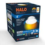 HALO RL 4 in. Canless LED Recessed Downlight, 600/900lm, 5CCT, D2W, 120V, DM (RL4LS9FSD2W1EWHDM)