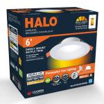 HALO RL 6 in. Canless Recessed LED Downlight, 900/1200lm, 5CCT, D2W, 120V, DM (RL6LS9FSD2W1EWHDM)