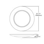 HALO HLC 6 in. Integrated LED Recessed Light Trim 3000K (6-Pack) (HLC6099301EWH-6BP)