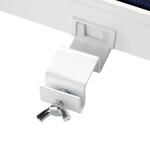 Hampton Bay 20 Lumen White LED Weather Resistant Outdoor Solar Gutter Landscape Flood Light 2-Pack (92370-701-2pk)