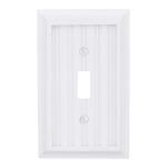 Hampton BayCottage 1 Gang Toggle Composite Wall Plate - White (279TWHB)