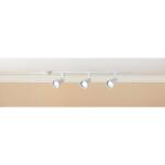 Hampton Bay 4 ft. 3-Light White Linear Track Lighting Kit with R20/PAR20 Medium Step Track Lighting Heads (804719)