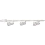 Hampton Bay 4 ft. 3-Light White Linear Track Lighting Kit with R20/PAR20 Medium Step Track Lighting Heads (804719)