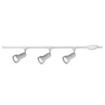 Hampton Bay4 ft. 3-Light White Linear Track Lighting Kit with R20/PAR20 Medium Step Track Lighting Heads (804719)