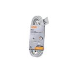 HDX 15 ft. 16/3 Light Duty Indoor Multi-Outlet Extension Cord with Banana Tap - (White)