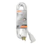 HDX 8 ft. 16/3 Light Duty Indoor/Outdoor Extension Cord - (White) HW1638HDW