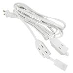 HDX12ft. 16/2 Light Duty Indoor Multi-Outlet Extension Cord with Twin Ends, White (HWHDT16212)