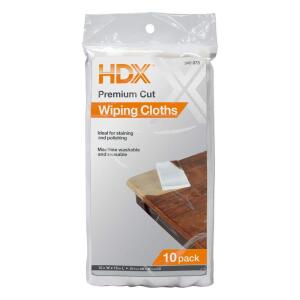 HDX10 in. W x 15 in. L Cotton Paint and Staining Cloth (10-Count)(W-99263)