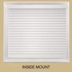 Home Decorators CollectionWhite Cordless Premium Faux Wood blinds with 2.5 in. Slats - 35 in. W x 64 in. L (Actual Size 34.5 in. W x 64 in. L) (10793478361892)