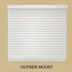 Home Decorators CollectionWhite Cordless Premium Faux Wood blinds with 2.5 in. Slats - 35 in. W x 64 in. L (Actual Size 34.5 in. W x 64 in. L) (10793478361892)