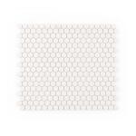 Jeffrey Court5/8" Muze Hexagon White 9.875 in. x 11.375 in. Hexagon Matte Glass Wall and Floor Mosaic Tile (0.78 sq. ft./Each) (13069)