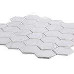 Jeffrey CourtWhisper Valley White 11 in. x 12.625 in. Hexagon Matte Porcelain Wall and Floor Mosaic Tile (0.964 sq. ft./Each) (98439)