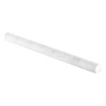 Jeffrey CourtCarrara White .75 in. x 12 in. Honed Marble Wall Pencil Tile (1 Linear Foot) (99062)