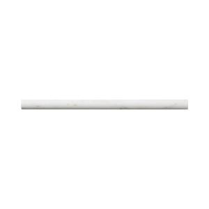 Jeffrey CourtCarrara White .75 in. x 12 in. Honed Marble Wall Pencil Tile (1 Linear Foot) (99062)